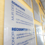 Le mur des donateurs de la Fondation UTT